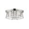 Z-Lite Cape Harbor 3 Light Flush Mount, Polished Nickel & Clear 491F3-PN - alternate 3
